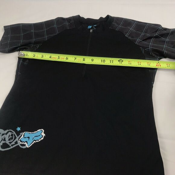 fox racing cycling jersey size small black and blue - Picture 7 of 12